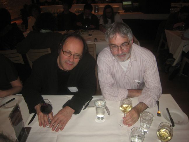Эдвард Залта и профессор Университета Нью-Йорка Кит Файн (слева)