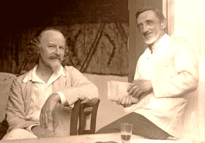 К.Д. Бальмонт и И.С. Шмелев. Франция, 1926